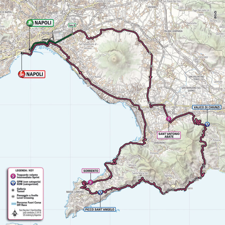 Giro d’Italia: la tappa di Napoli: orari e luoghi di passaggio